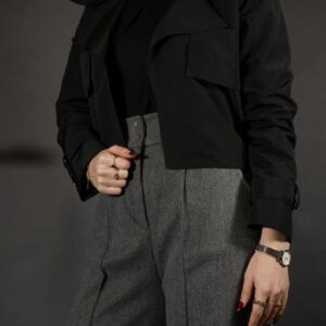 ترنچ کت کوتاه دخترانه